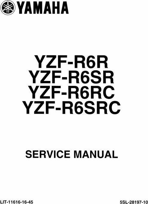 Product picture 03-04 Yamaha R6 service repair shop manual
