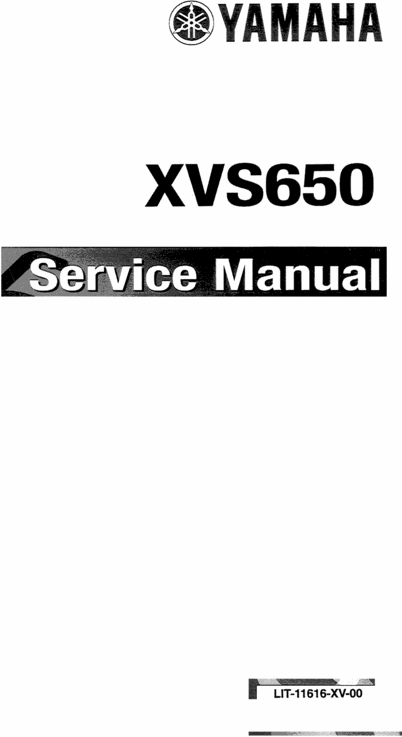 Product picture 97 - 05 Yamaha XV650 Vstar V Star Service Repair Shop Manual